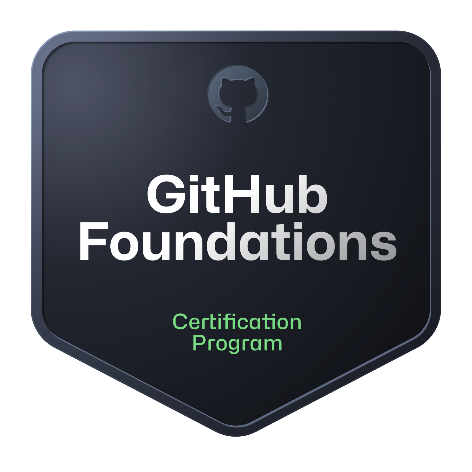 GitHub Certification badge